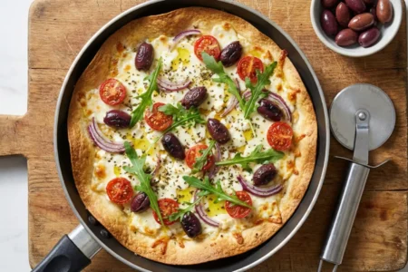 Pizza tortilla à la poêle