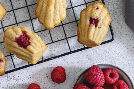 madeleines aux framboises