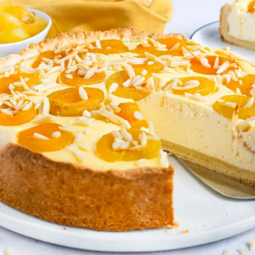 tarte au fromage blanc et aux abricots