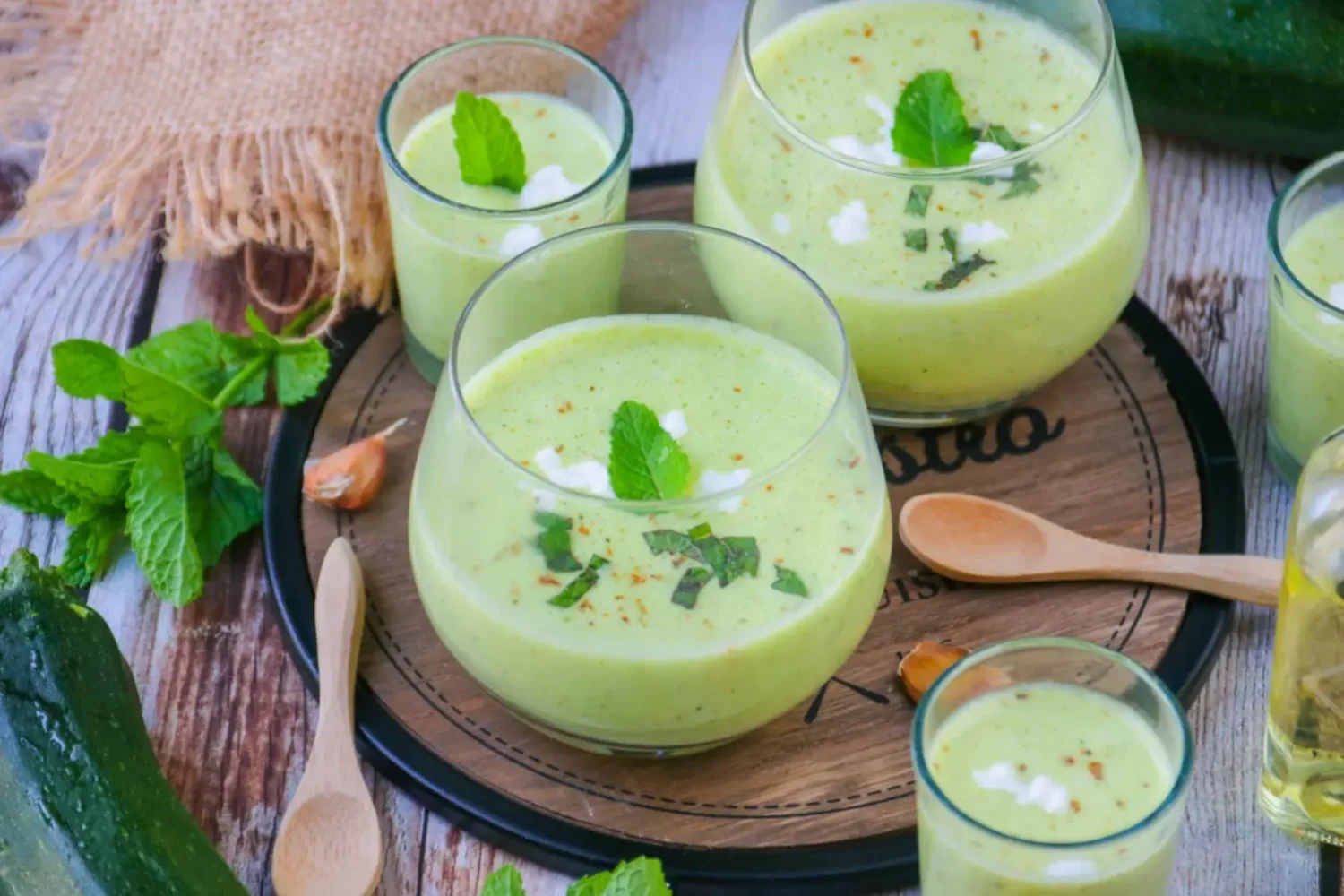 velouté froid de courgettes