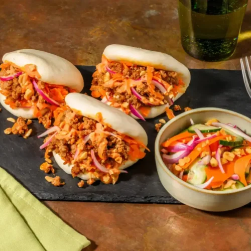 Bao buns à la viande épicée