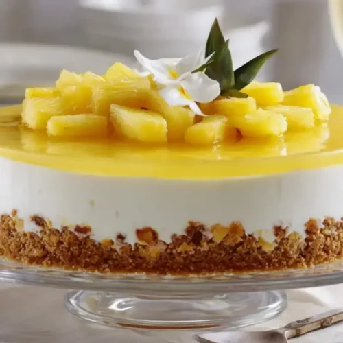 Cheesecake à l’ananas sans cuisson