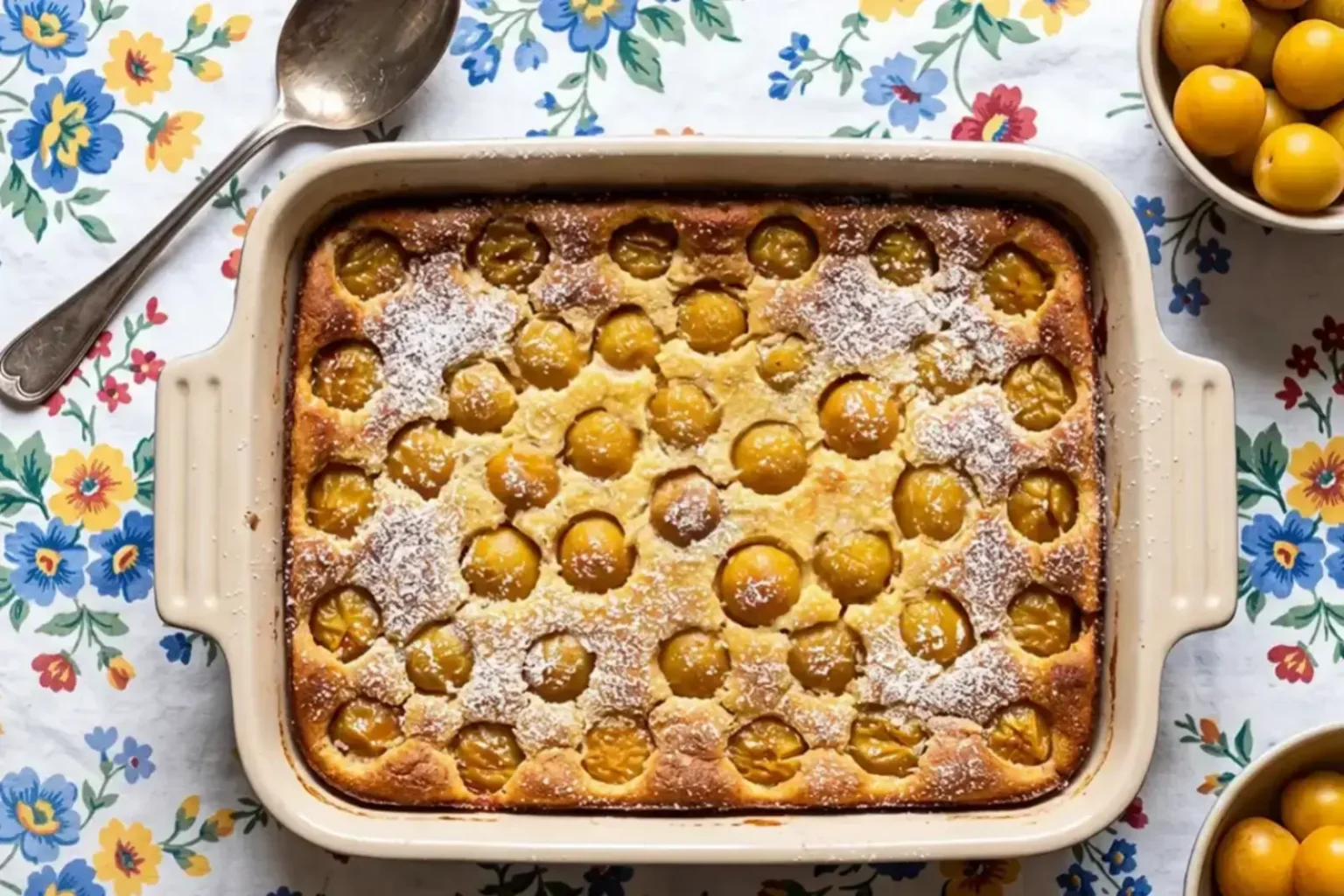 Clafoutis aux mirabelles de Cyril Lignac