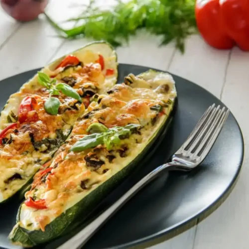 Courgettes farcies à la friteuse à air