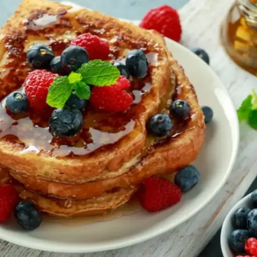 French toast aux fruits rouges