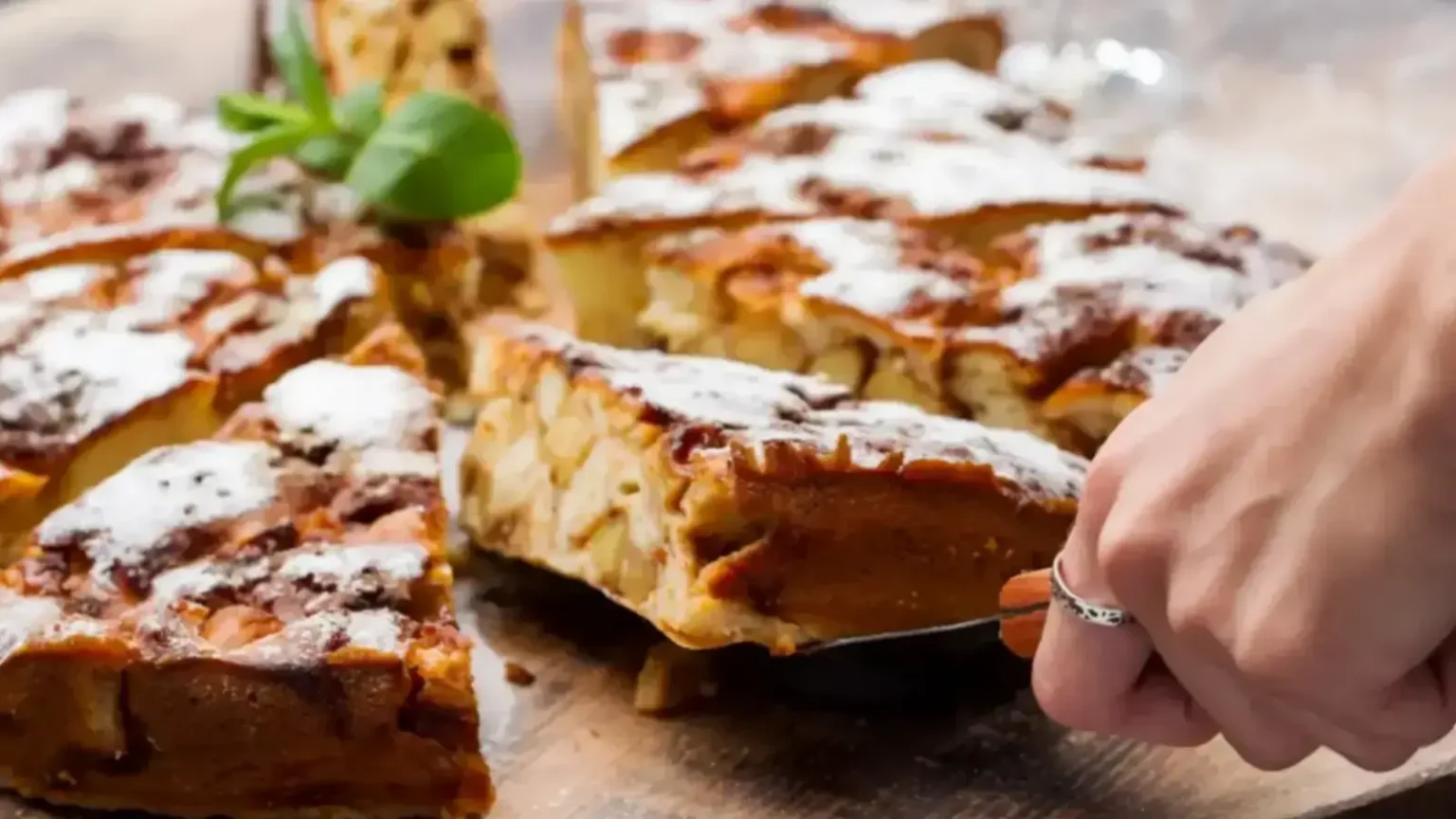 Gâteau aux pommes raisins secs et cannelle