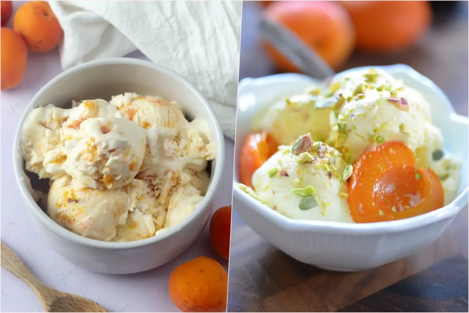 Le parfait glacé aux abricots et au miel se passe de sorbetière et se prépare trois jours à l’avance Glacé aux abricots et au miel