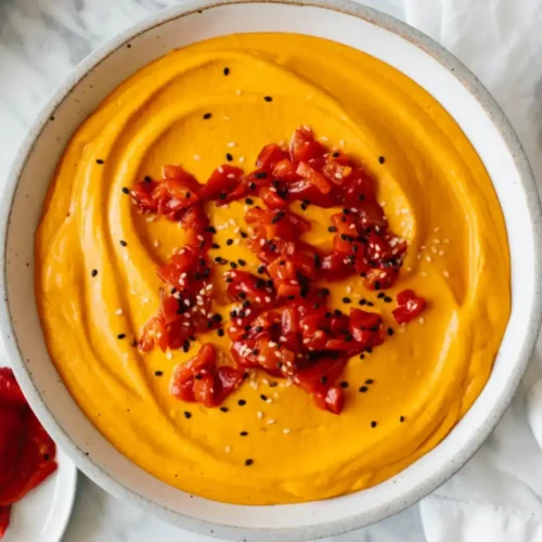 Houmous aux poivrons rouges rôtis