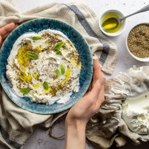 Labneh à l’huile d’olive et au zaatar