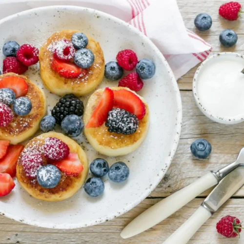 Mini pancakes sans gluten