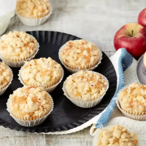 Muffins aux pommes et streusel