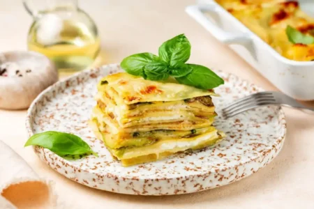 Parmigiana de courgettes blanche