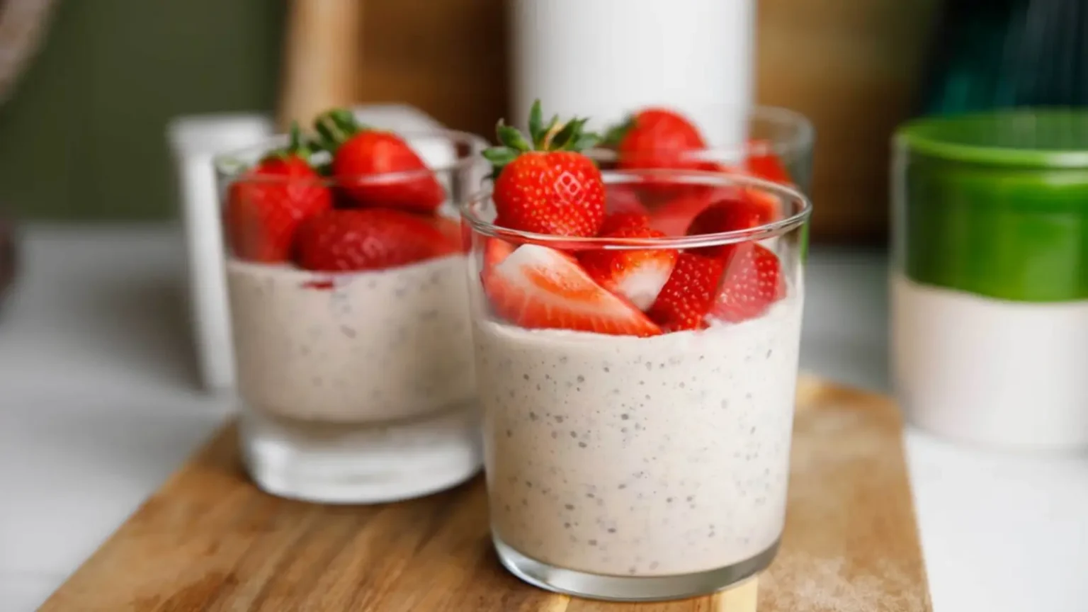Pudding de chia aux fraises : 5 minutes de préparation pour un dessert ultra-gourmand Pudding de chia aux fraises