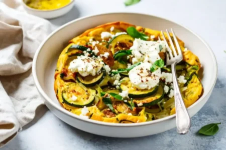 Quiche sans pâte aux courgettes