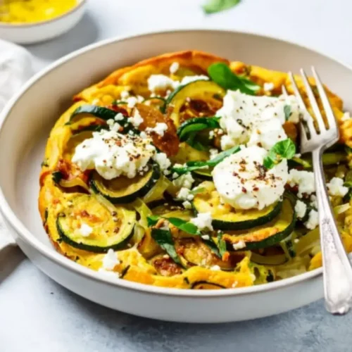 Quiche sans pâte aux courgettes
