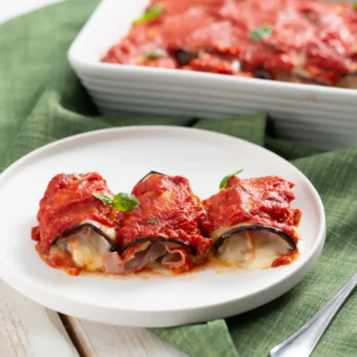 Rouleaux d'aubergines farcis