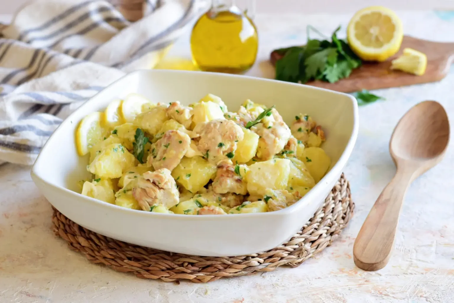 Salade de poulet et pommes de terre