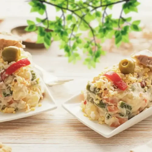 Salade russe à la mayonnaise