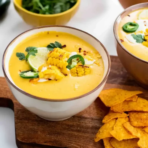 Soupe crémeuse de maïs épicée