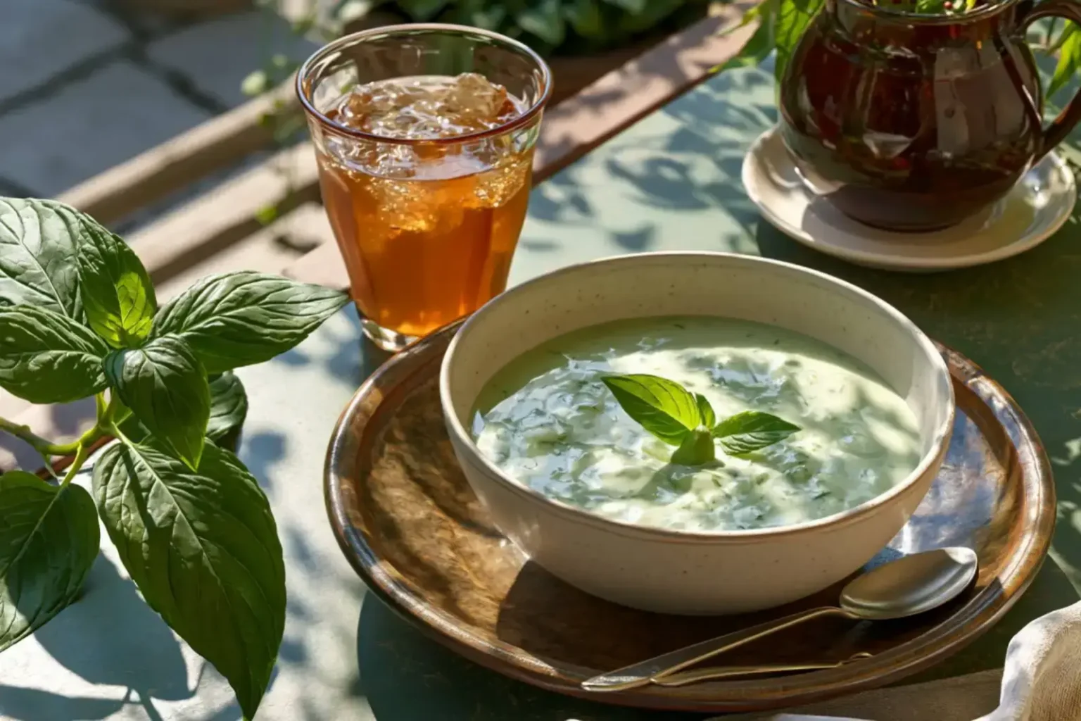 Soupe froide de concombre au yaourt : la recette ultra fraîche sans cuisson Soupe froide de concombre au yaourt