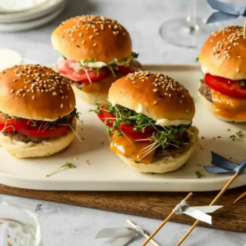 Mini burgers apéritifs au bœuf