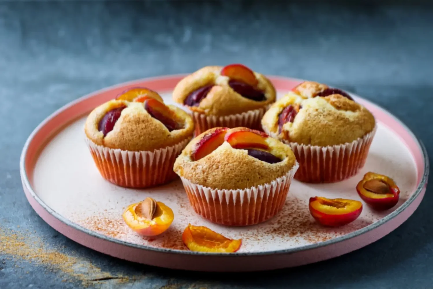 Muffins aux mirabelles et à la cannelle
