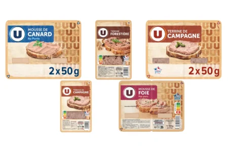 Huit pâtés et terrines de la marque U rappelés : le motif invoqué n’est pas une contamination rappel pâtés terrines U