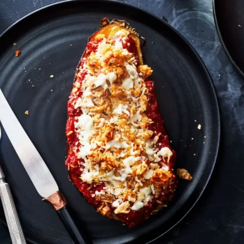 Aubergine parmigiana rôtie