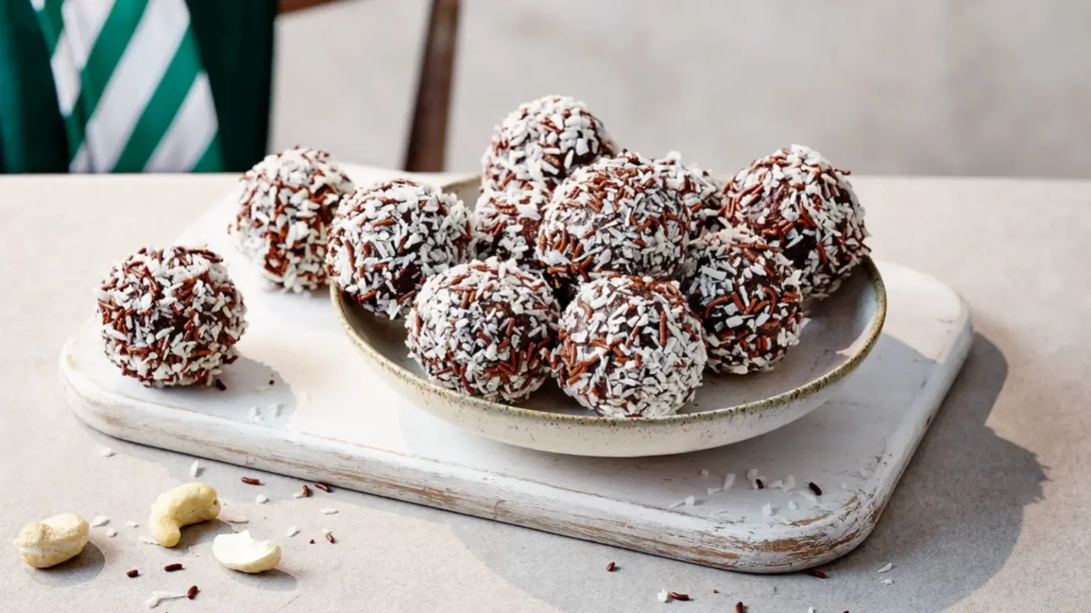Boules énergétiques chocolat coco