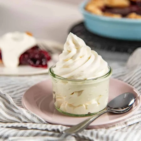 Chantilly stabilisée qui garde sa tenue