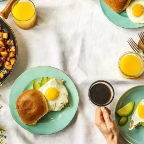 Chorizo eggs brunch américain