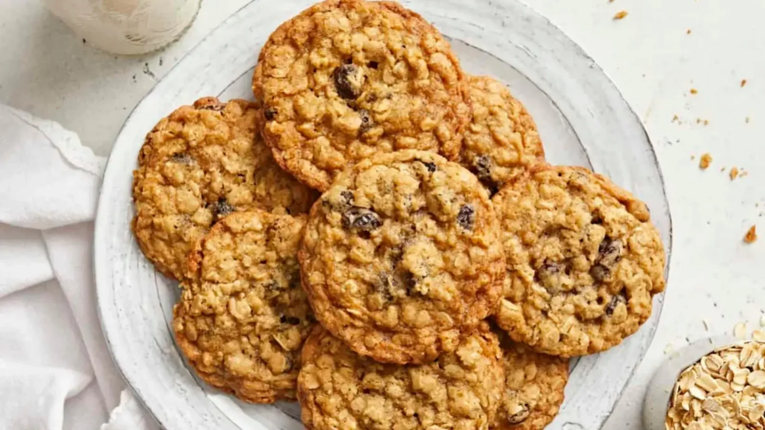 Cookies à l’avoine et raisins secs