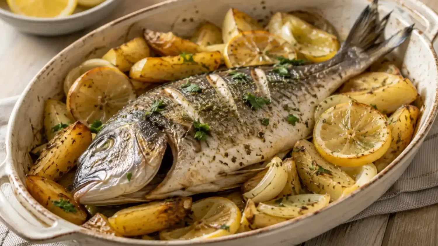 Dorade au four : le détail qui change tout avec les pommes de terre Dorade au four pommes de terre