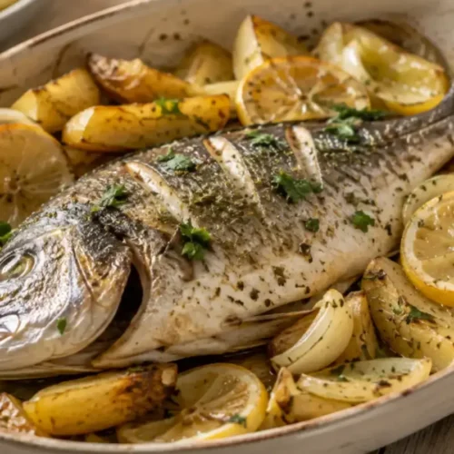 Dorade au four pommes de terre