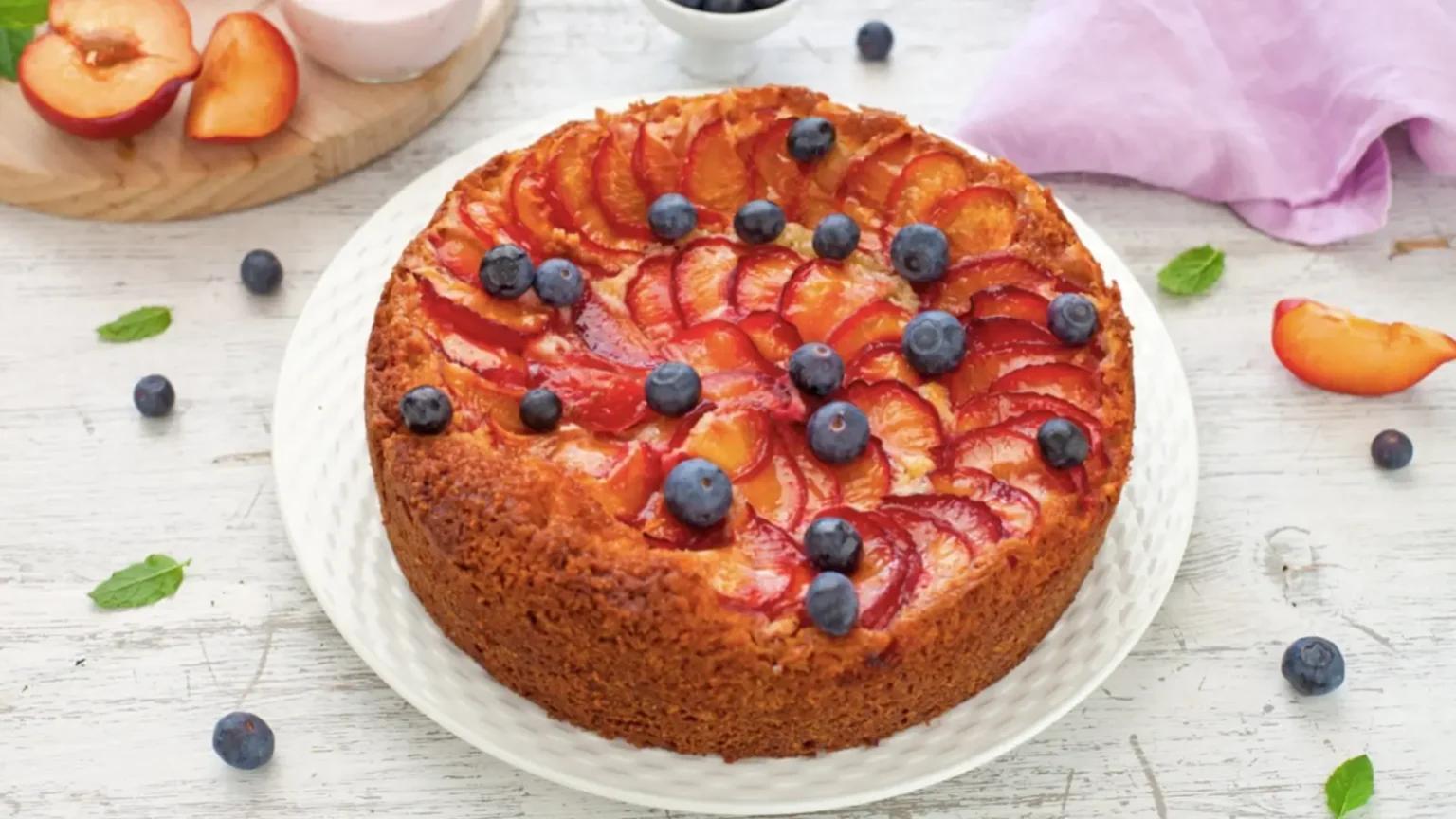 Gâteau au yaourt aux prunes : la recette ultra moelleuse qui fait aimer septembre gâteau au yaourt aux prunes