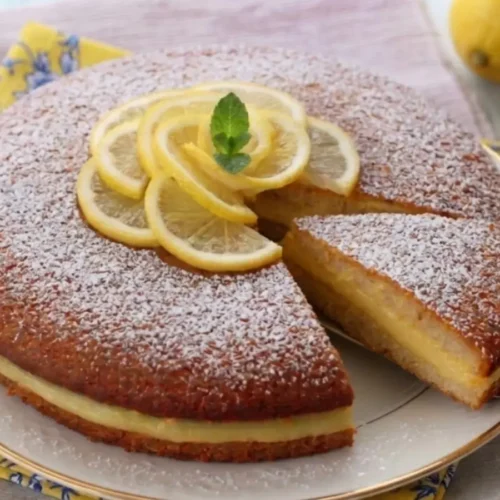 Gâteau au yaourt et crème de citron