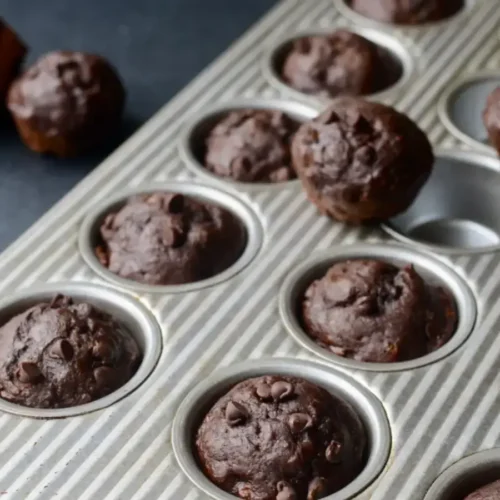 Mini muffins banane-chocolat