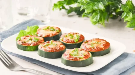 Mini-pizzas aux courgettes