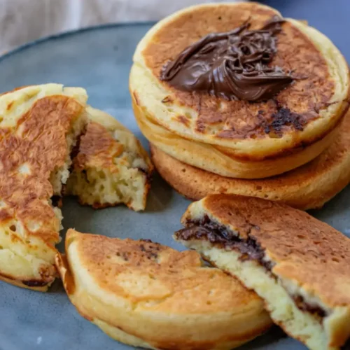 Pancakes farcis au chocolat