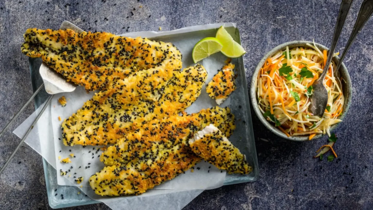 Poisson pané maison : la croûte croustillante au sésame qui change tout Poisson pané maison