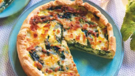 Quiche aux épinards et fromage