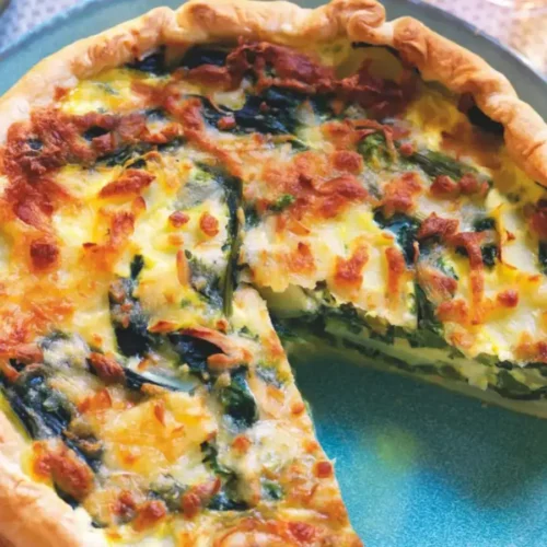 Quiche aux épinards et fromage