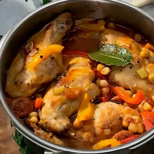 Ragoût de poulet aux pois chiches