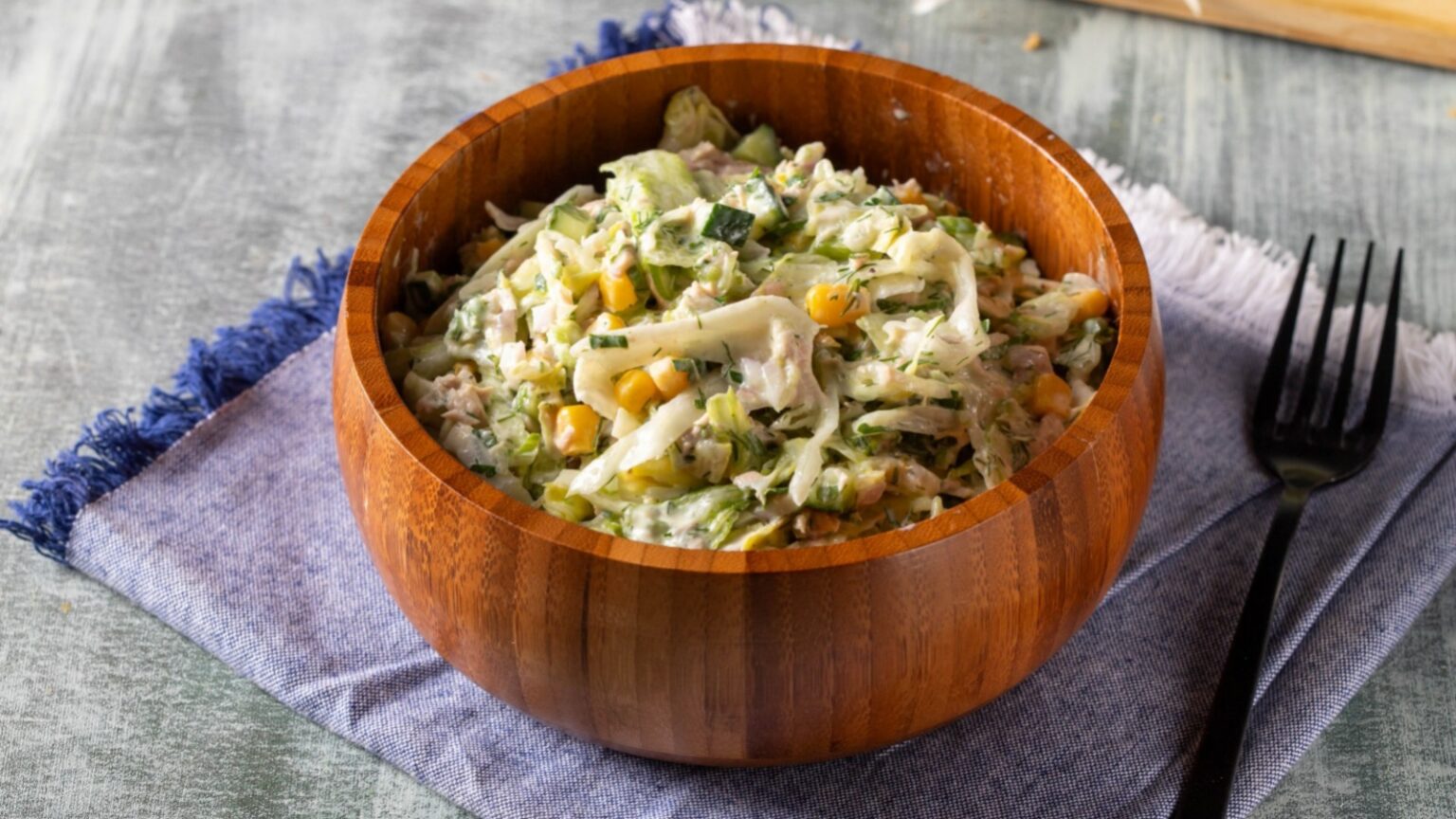 Salade crémeuse au thon
