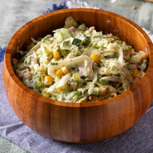Salade crémeuse au thon