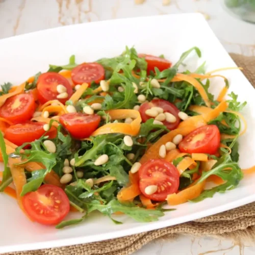 Salade de roquette carottes