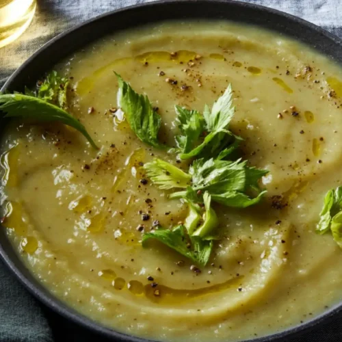 Soupe céleri-pommes de terre