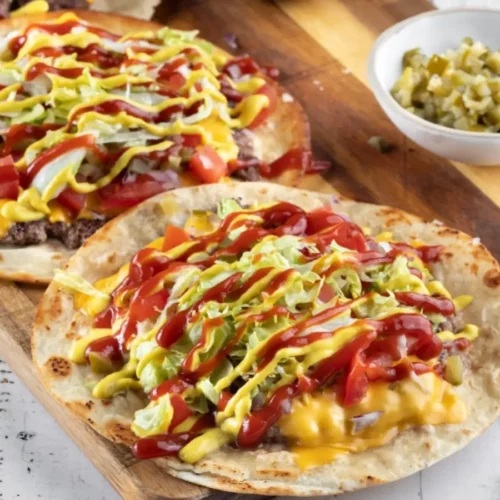 Tacos cheeseburger