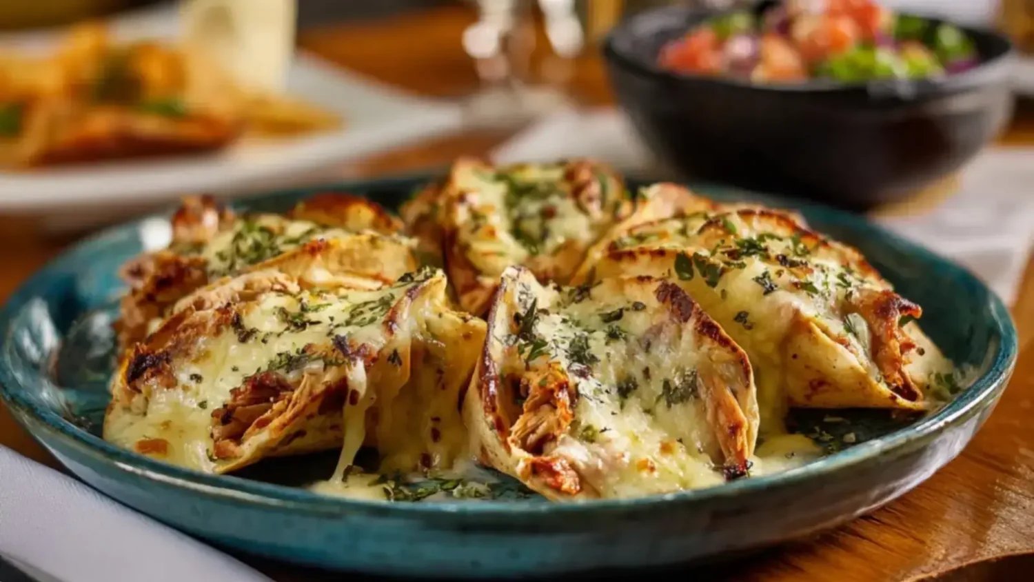 Tacos gratinés au poulet