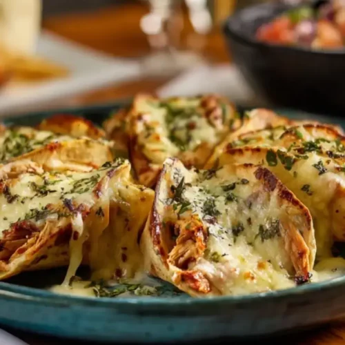 Tacos gratinés au poulet